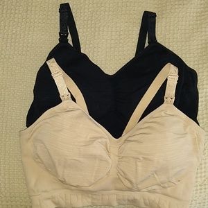 Kindred Bravely Nursing and Pumping bras M-busty cream and black